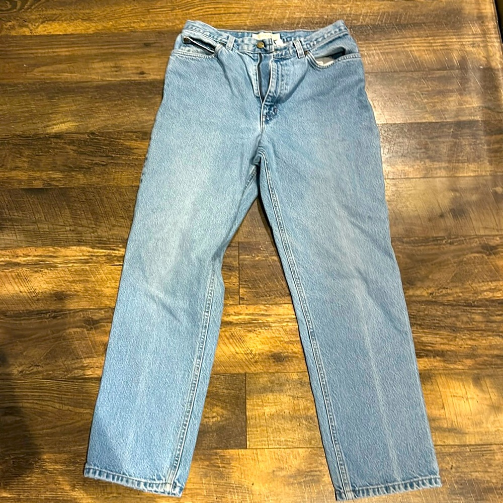Blue denim jeans